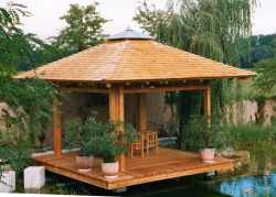 Gartenhaus mit Alaska-Zeder Extraklasse