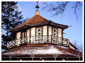 Pavillon mit Red Cedar Schindeln